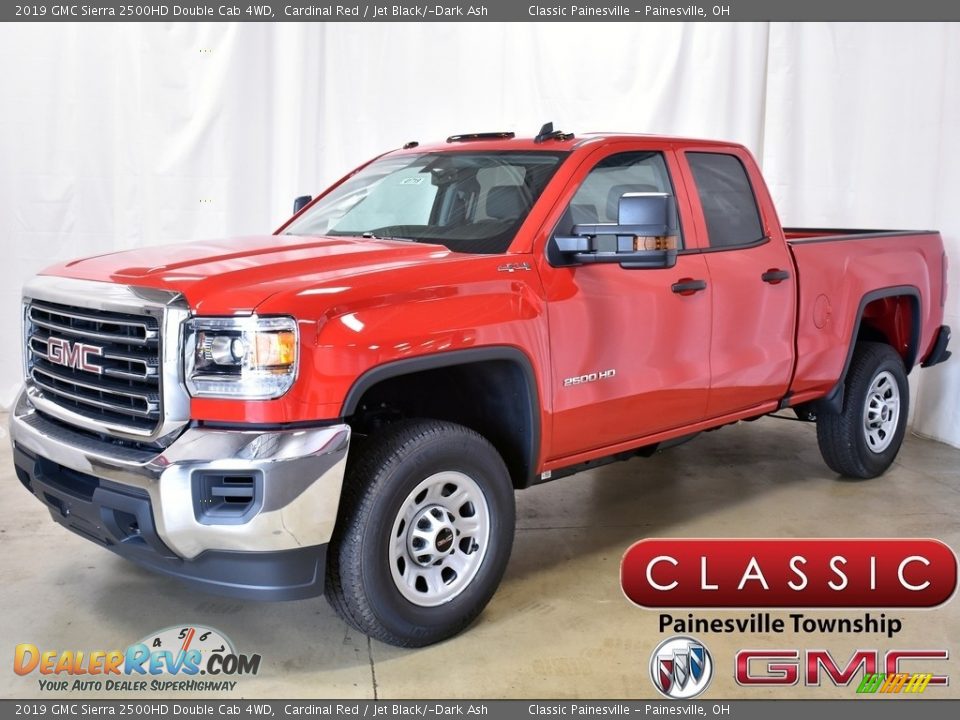 2019 GMC Sierra 2500HD Double Cab 4WD Cardinal Red / Jet Black/­Dark Ash Photo #1