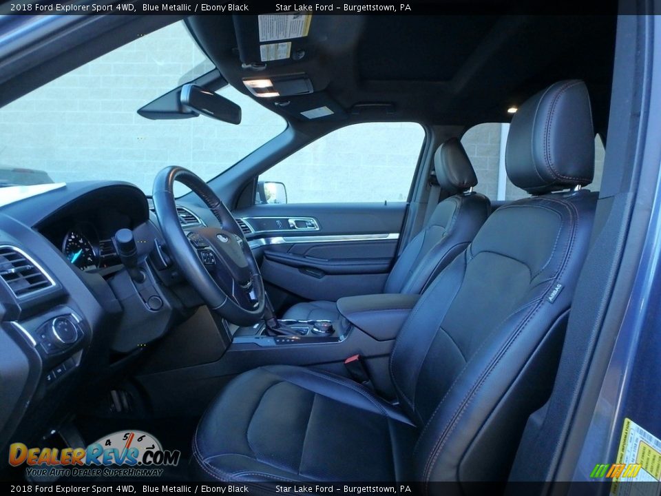 2018 Ford Explorer Sport 4WD Blue Metallic / Ebony Black Photo #2