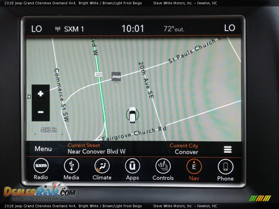 2018 Jeep Grand Cherokee Overland 4x4 Bright White / Brown/Light Frost Beige Photo #25