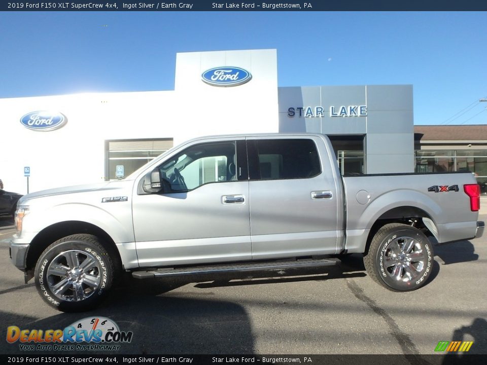 2019 Ford F150 XLT SuperCrew 4x4 Ingot Silver / Earth Gray Photo #1