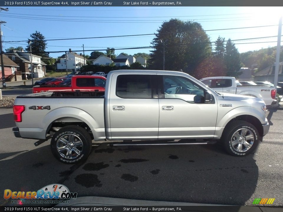 2019 Ford F150 XLT SuperCrew 4x4 Ingot Silver / Earth Gray Photo #4