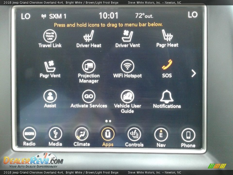 2018 Jeep Grand Cherokee Overland 4x4 Bright White / Brown/Light Frost Beige Photo #28