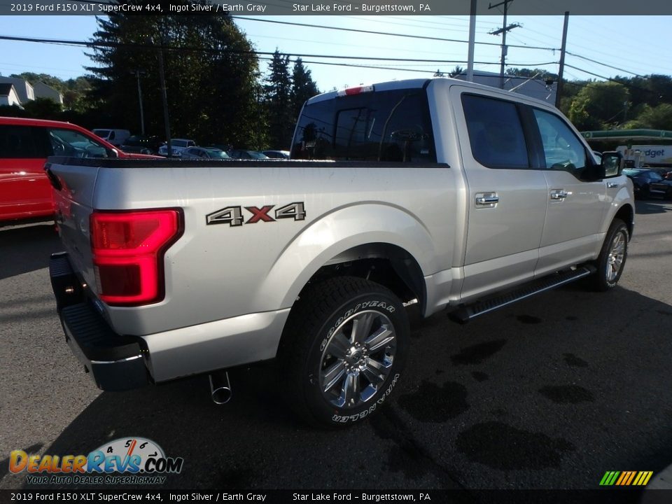 2019 Ford F150 XLT SuperCrew 4x4 Ingot Silver / Earth Gray Photo #5