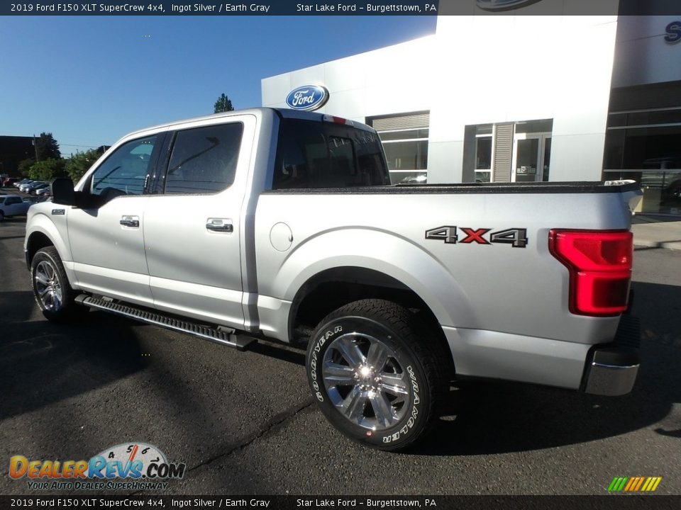 2019 Ford F150 XLT SuperCrew 4x4 Ingot Silver / Earth Gray Photo #7