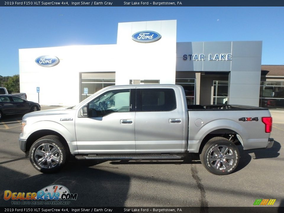 2019 Ford F150 XLT SuperCrew 4x4 Ingot Silver / Earth Gray Photo #8