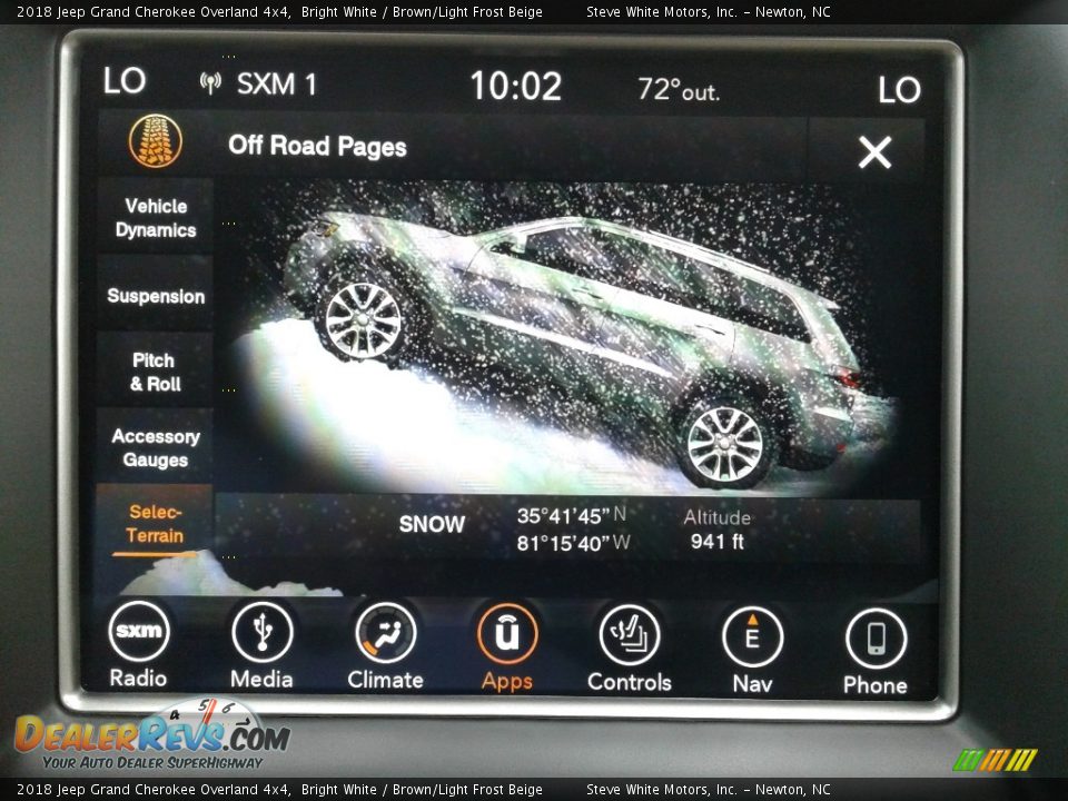 2018 Jeep Grand Cherokee Overland 4x4 Bright White / Brown/Light Frost Beige Photo #31