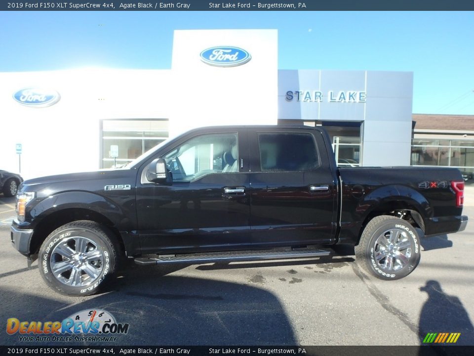 2019 Ford F150 XLT SuperCrew 4x4 Agate Black / Earth Gray Photo #1