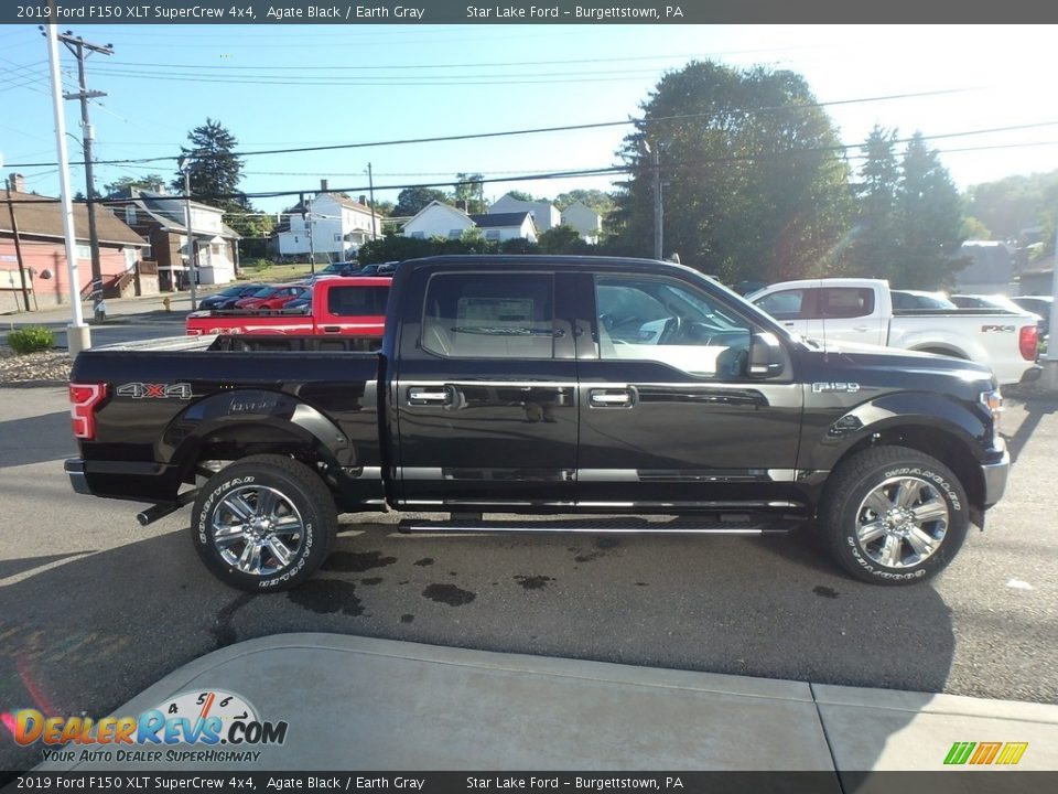 2019 Ford F150 XLT SuperCrew 4x4 Agate Black / Earth Gray Photo #4