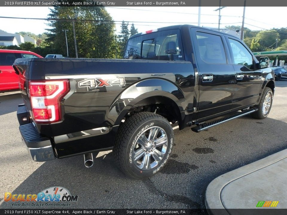 2019 Ford F150 XLT SuperCrew 4x4 Agate Black / Earth Gray Photo #5