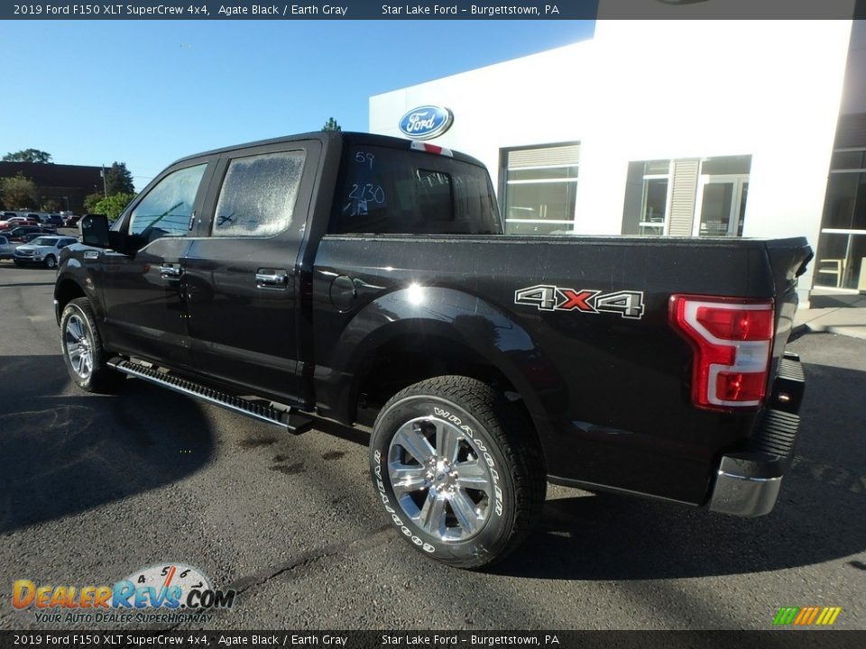 2019 Ford F150 XLT SuperCrew 4x4 Agate Black / Earth Gray Photo #7