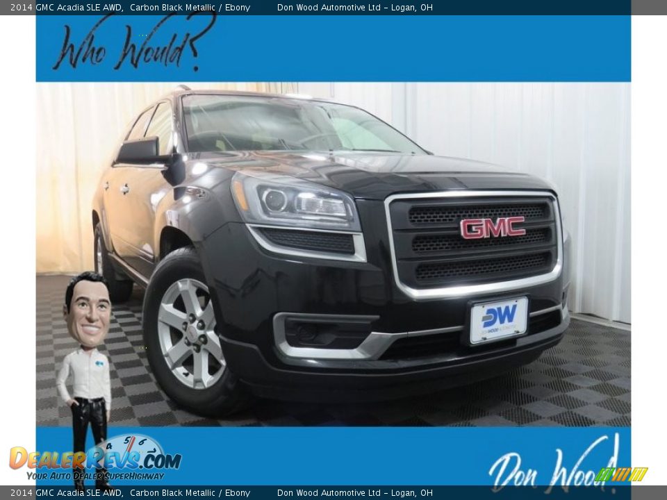 2014 GMC Acadia SLE AWD Carbon Black Metallic / Ebony Photo #1