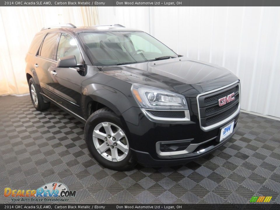 2014 GMC Acadia SLE AWD Carbon Black Metallic / Ebony Photo #3