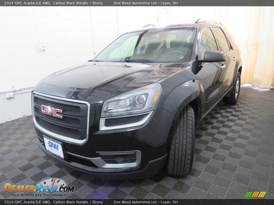 2014 GMC Acadia SLE AWD Carbon Black Metallic / Ebony Photo #8