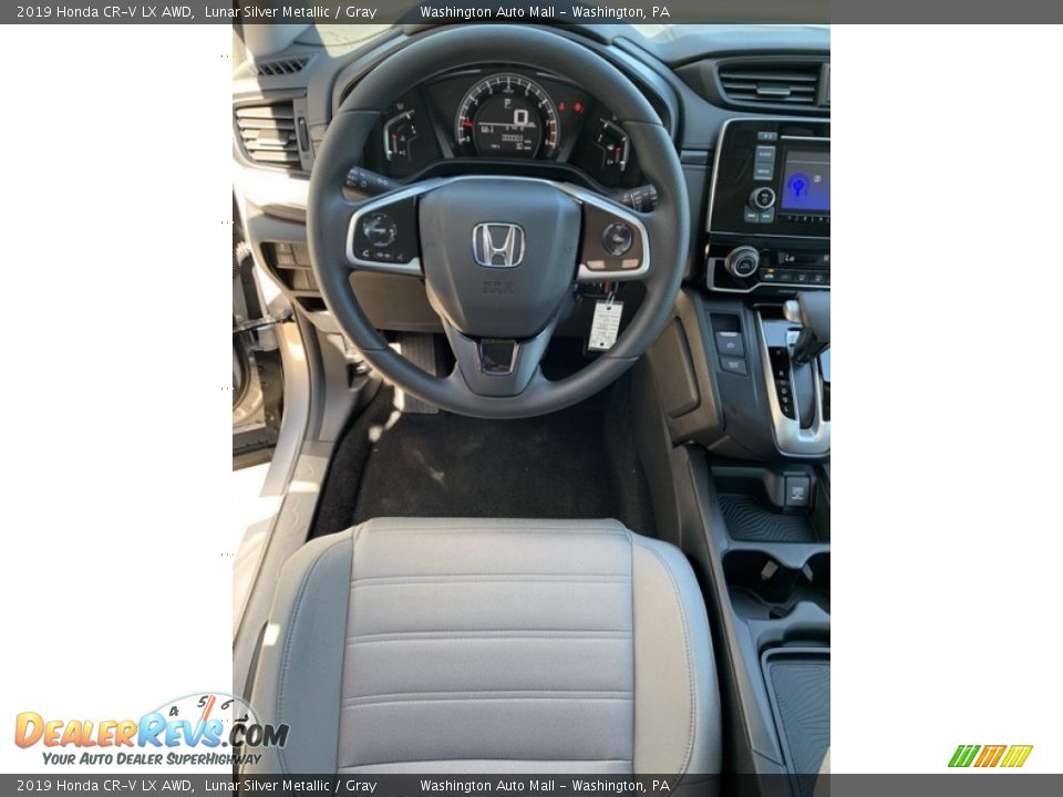 2019 Honda CR-V LX AWD Lunar Silver Metallic / Gray Photo #13