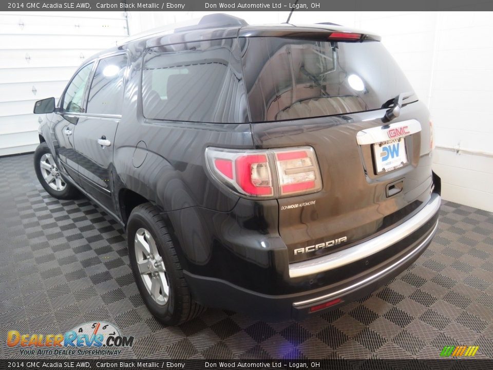 2014 GMC Acadia SLE AWD Carbon Black Metallic / Ebony Photo #11