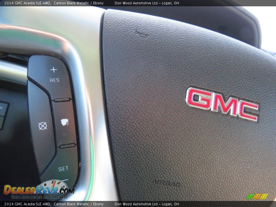2014 GMC Acadia SLE AWD Carbon Black Metallic / Ebony Photo #22