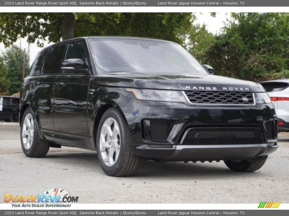 2020 Land Rover Range Rover Sport HSE Santorini Black Metallic / Ebony/Ebony Photo #3