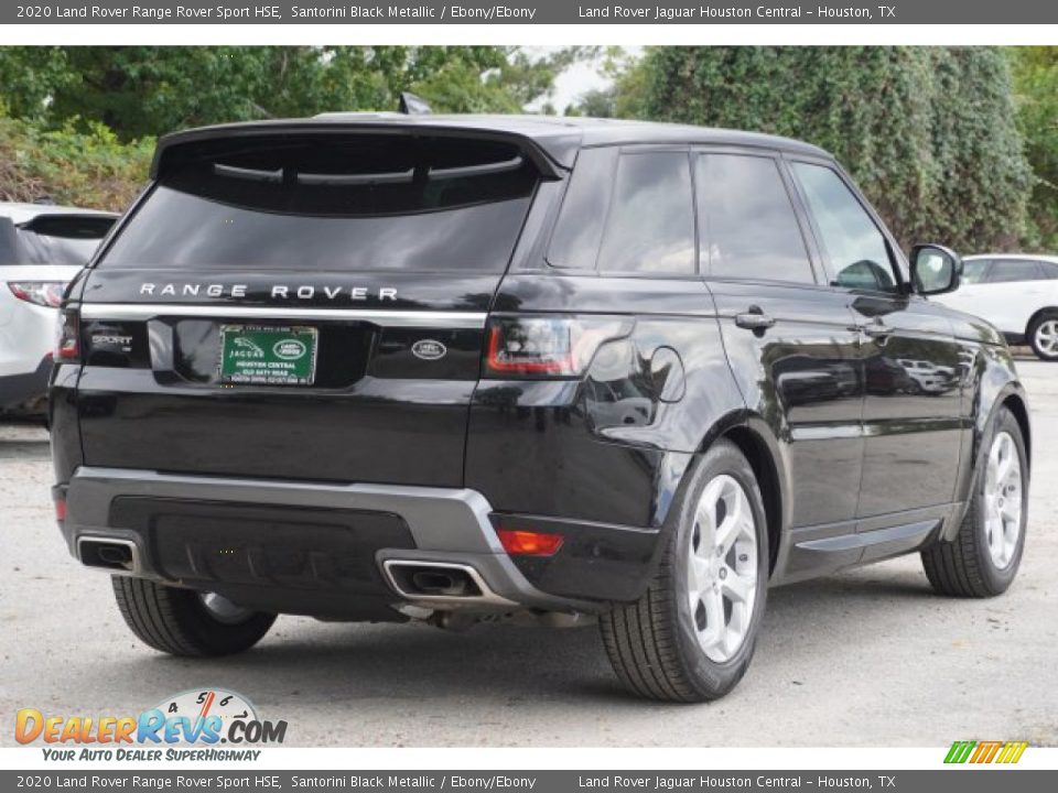 2020 Land Rover Range Rover Sport HSE Santorini Black Metallic / Ebony/Ebony Photo #5