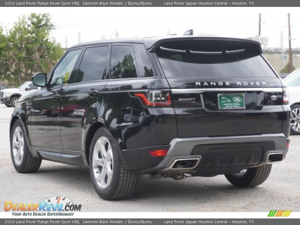 2020 Land Rover Range Rover Sport HSE Santorini Black Metallic / Ebony/Ebony Photo #7