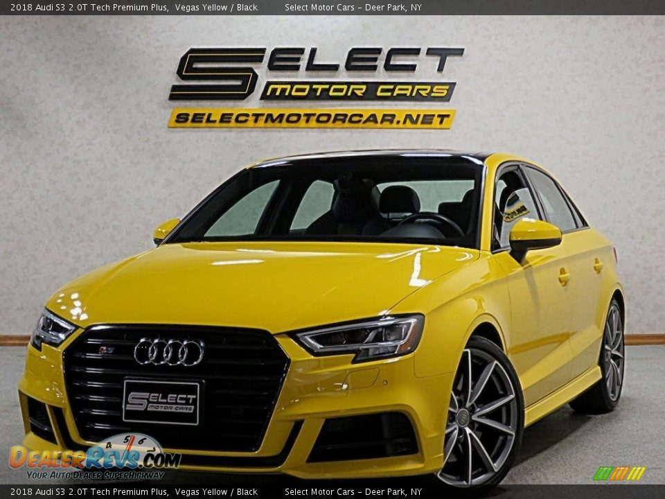 2018 Audi S3 2.0T Tech Premium Plus Vegas Yellow / Black Photo #1