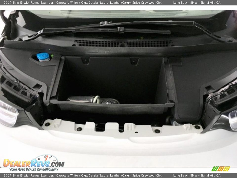 2017 BMW i3 with Range Extender Capparis White / Giga Cassia Natural Leather/Carum Spice Grey Wool Cloth Photo #9