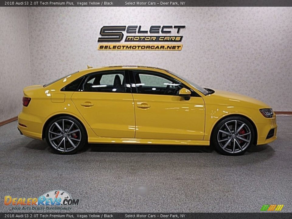 2018 Audi S3 2.0T Tech Premium Plus Vegas Yellow / Black Photo #4