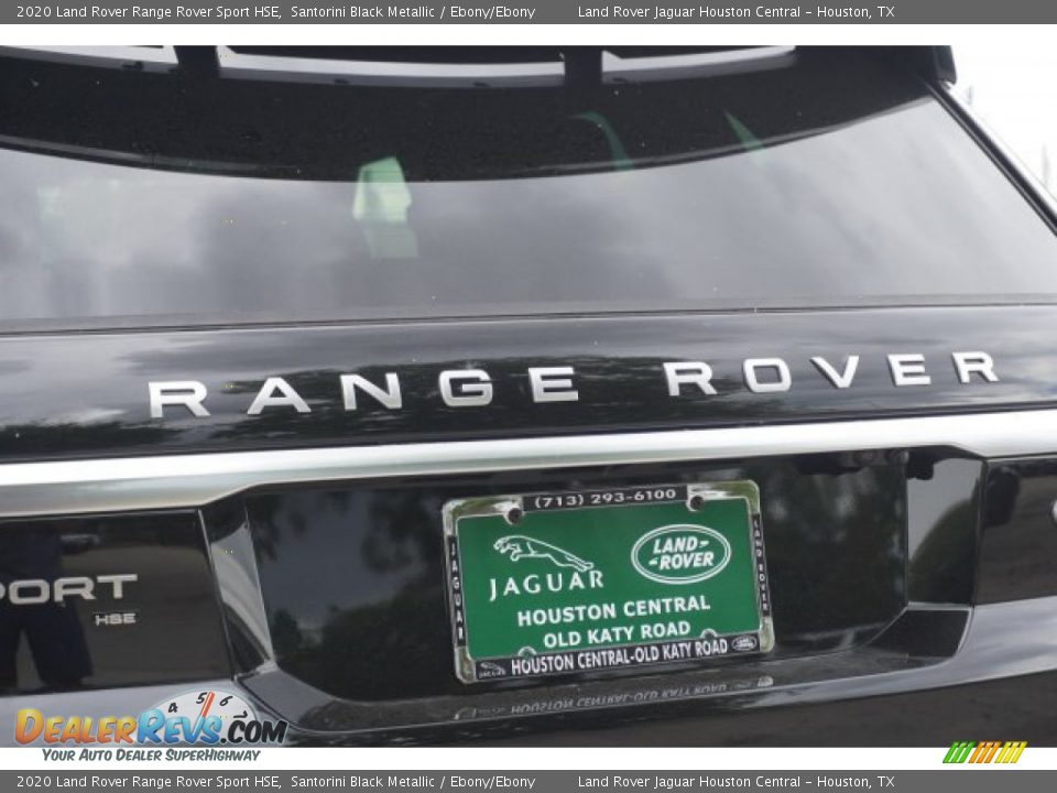 2020 Land Rover Range Rover Sport HSE Santorini Black Metallic / Ebony/Ebony Photo #13