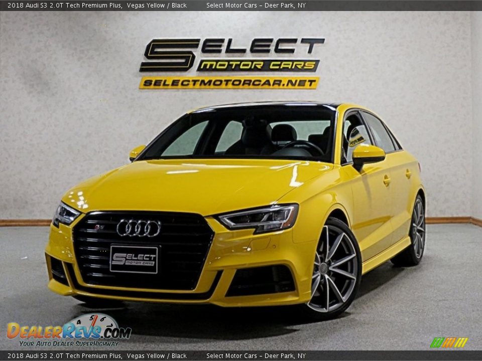 2018 Audi S3 2.0T Tech Premium Plus Vegas Yellow / Black Photo #12