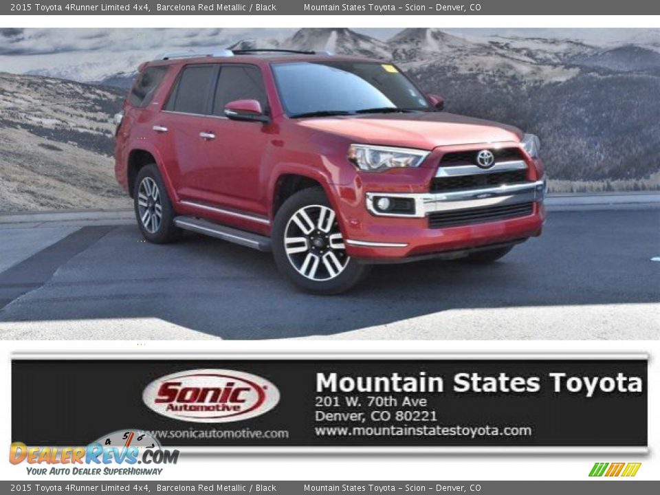 2015 Toyota 4Runner Limited 4x4 Barcelona Red Metallic / Black Photo #1