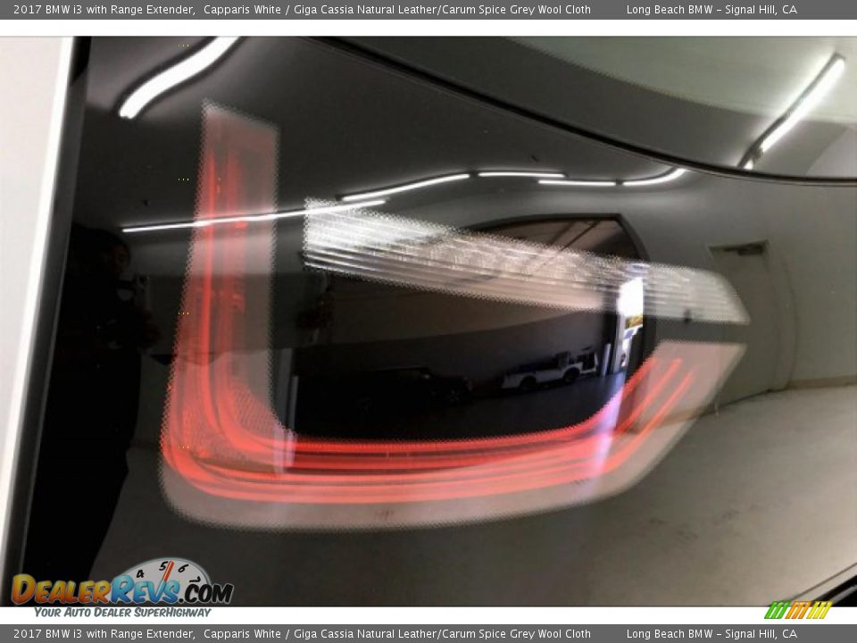 2017 BMW i3 with Range Extender Capparis White / Giga Cassia Natural Leather/Carum Spice Grey Wool Cloth Photo #22