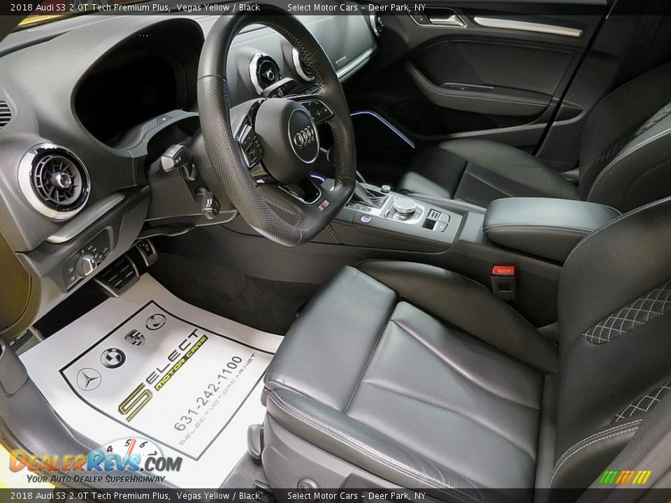 Black Interior - 2018 Audi S3 2.0T Tech Premium Plus Photo #17
