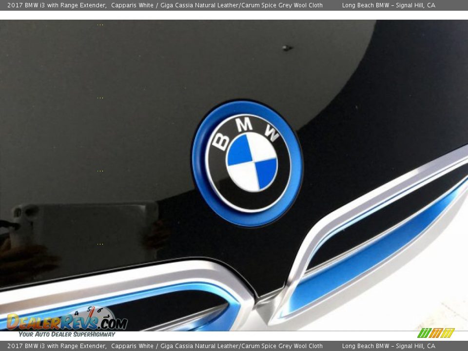 2017 BMW i3 with Range Extender Capparis White / Giga Cassia Natural Leather/Carum Spice Grey Wool Cloth Photo #29