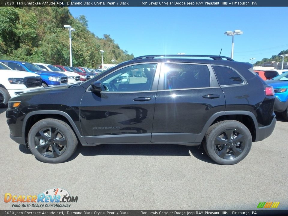 2020 Jeep Cherokee Altitude 4x4 Diamond Black Crystal Pearl / Black Photo #2