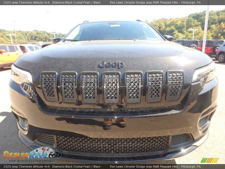 2020 Jeep Cherokee Altitude 4x4 Diamond Black Crystal Pearl / Black Photo #9