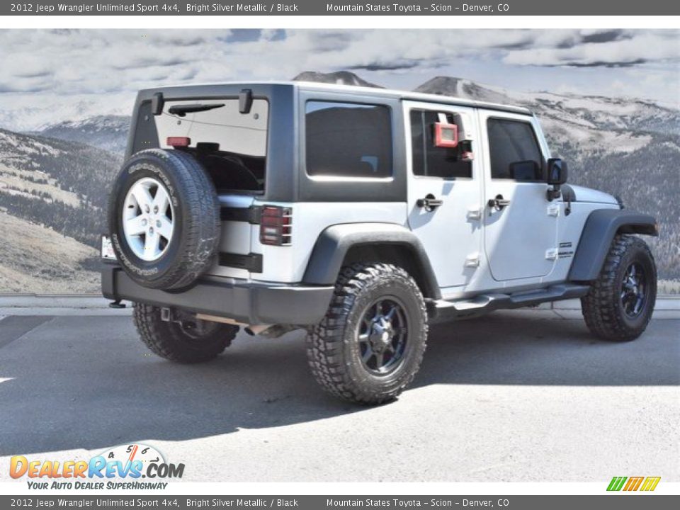 2012 Jeep Wrangler Unlimited Sport 4x4 Bright Silver Metallic / Black Photo #3