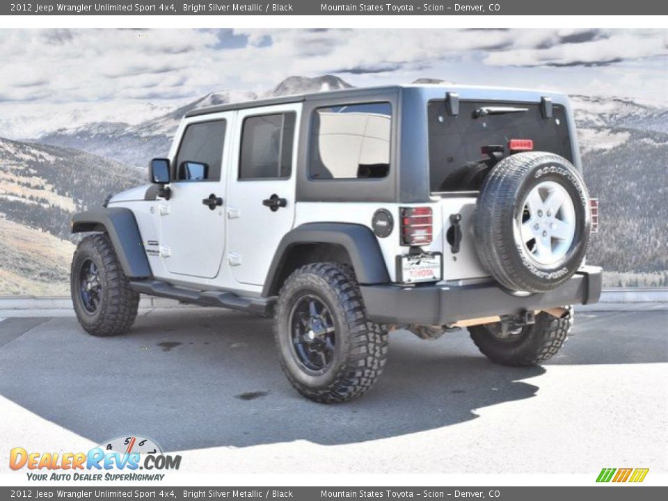 2012 Jeep Wrangler Unlimited Sport 4x4 Bright Silver Metallic / Black Photo #7