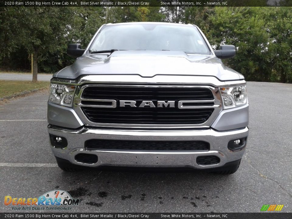 2020 Ram 1500 Big Horn Crew Cab 4x4 Billet Silver Metallic / Black/Diesel Gray Photo #3