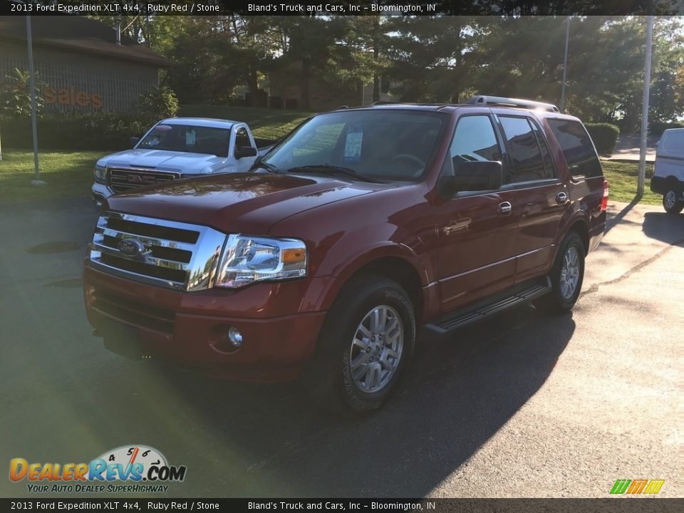2013 Ford Expedition XLT 4x4 Ruby Red / Stone Photo #2