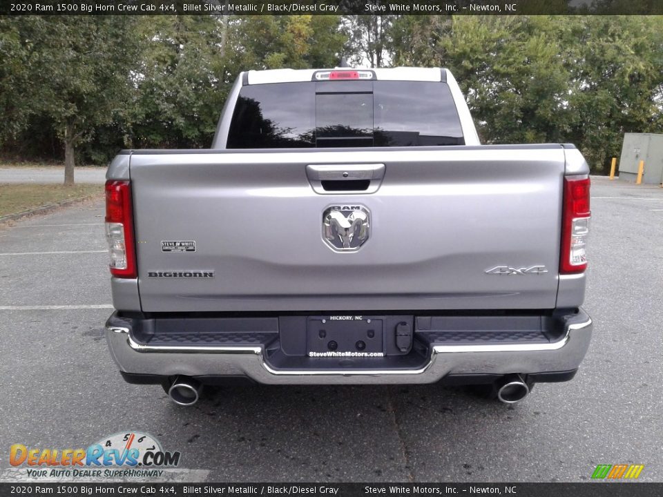 2020 Ram 1500 Big Horn Crew Cab 4x4 Billet Silver Metallic / Black/Diesel Gray Photo #7