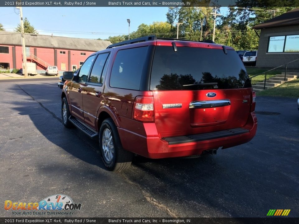 2013 Ford Expedition XLT 4x4 Ruby Red / Stone Photo #8