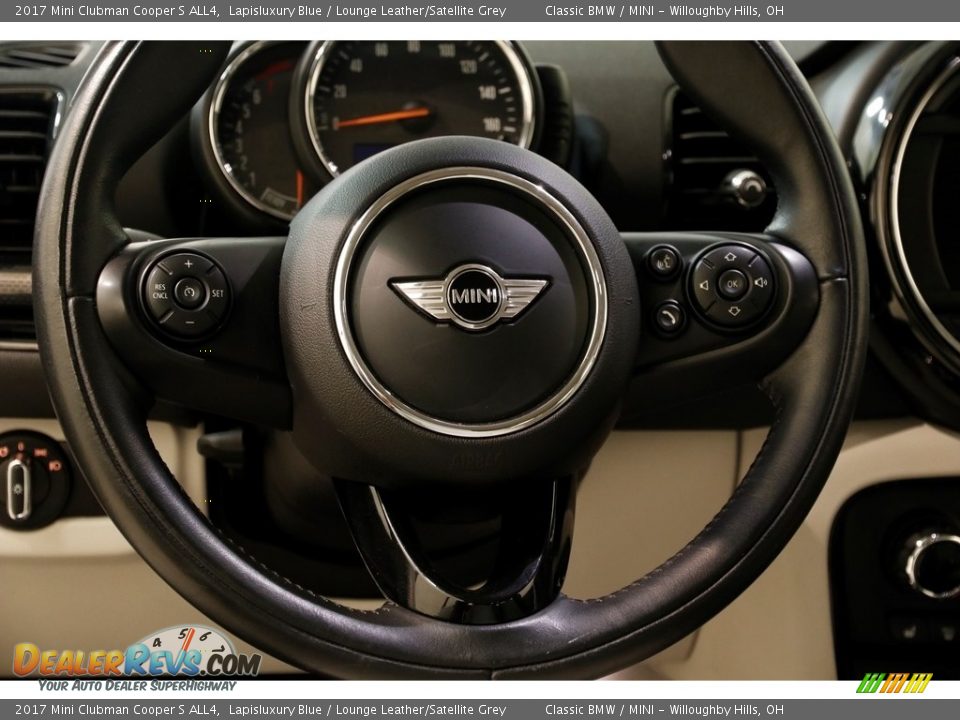 2017 Mini Clubman Cooper S ALL4 Lapisluxury Blue / Lounge Leather/Satellite Grey Photo #7