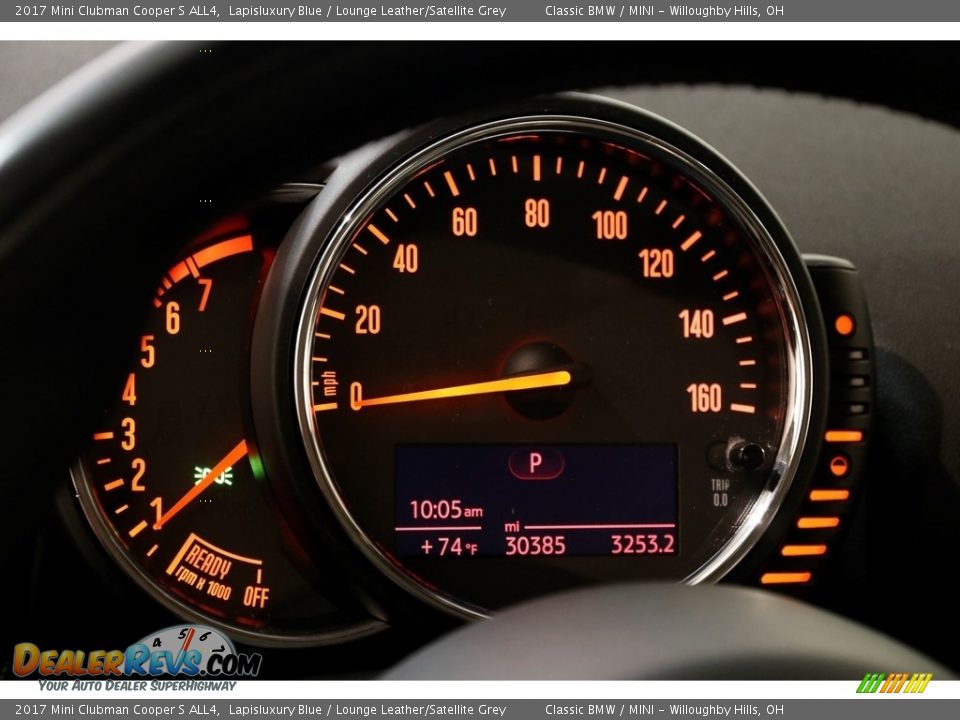 2017 Mini Clubman Cooper S ALL4 Lapisluxury Blue / Lounge Leather/Satellite Grey Photo #8