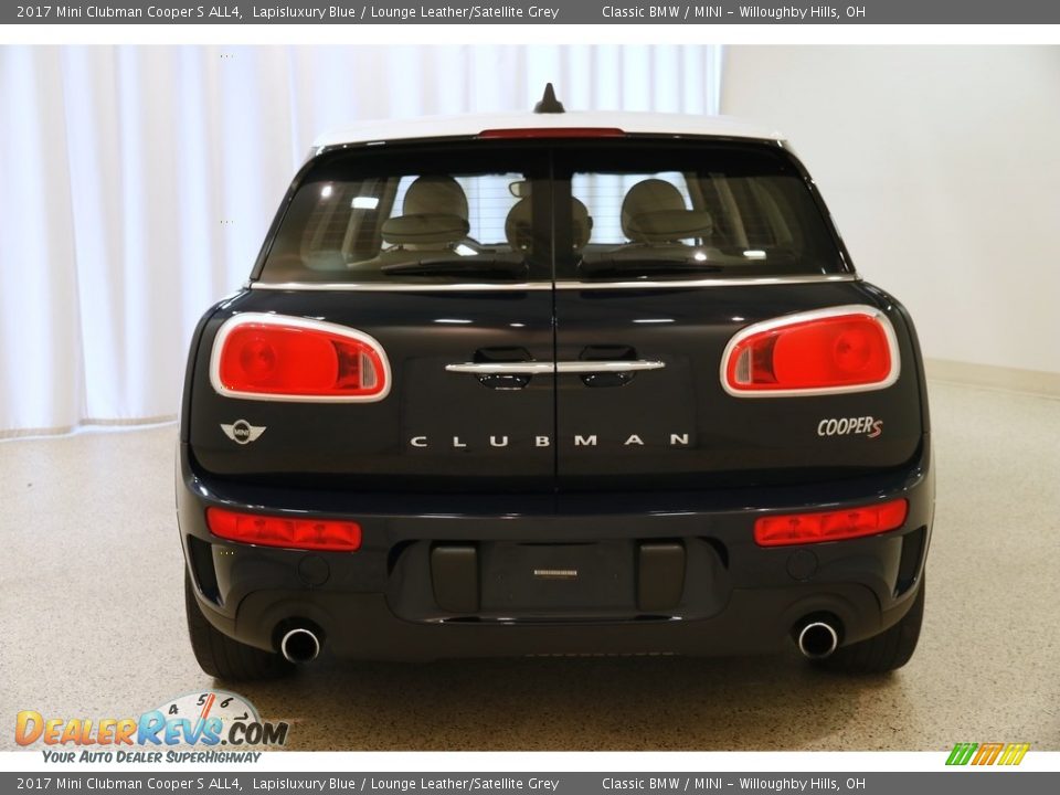 2017 Mini Clubman Cooper S ALL4 Lapisluxury Blue / Lounge Leather/Satellite Grey Photo #16