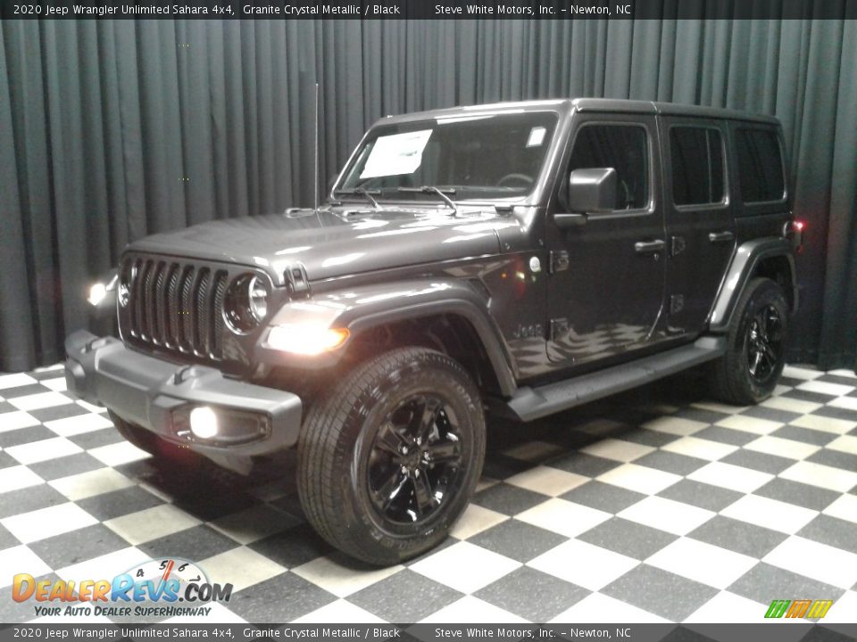 2020 Jeep Wrangler Unlimited Sahara 4x4 Granite Crystal Metallic / Black Photo #2