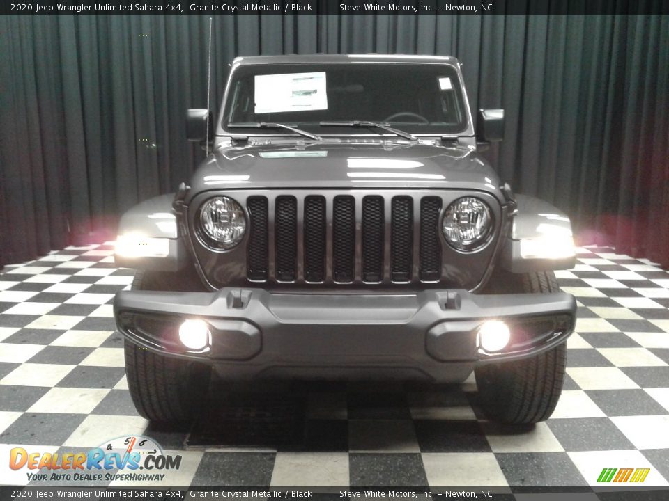 2020 Jeep Wrangler Unlimited Sahara 4x4 Granite Crystal Metallic / Black Photo #3