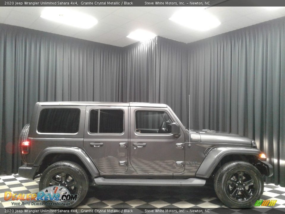 2020 Jeep Wrangler Unlimited Sahara 4x4 Granite Crystal Metallic / Black Photo #5