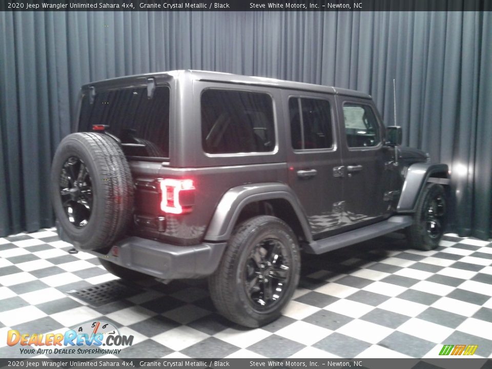 2020 Jeep Wrangler Unlimited Sahara 4x4 Granite Crystal Metallic / Black Photo #6