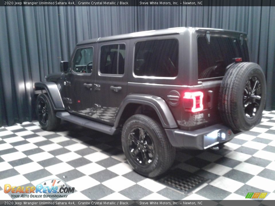 2020 Jeep Wrangler Unlimited Sahara 4x4 Granite Crystal Metallic / Black Photo #8