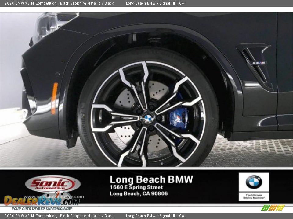 2020 BMW X3 M Competition Black Sapphire Metallic / Black Photo #9