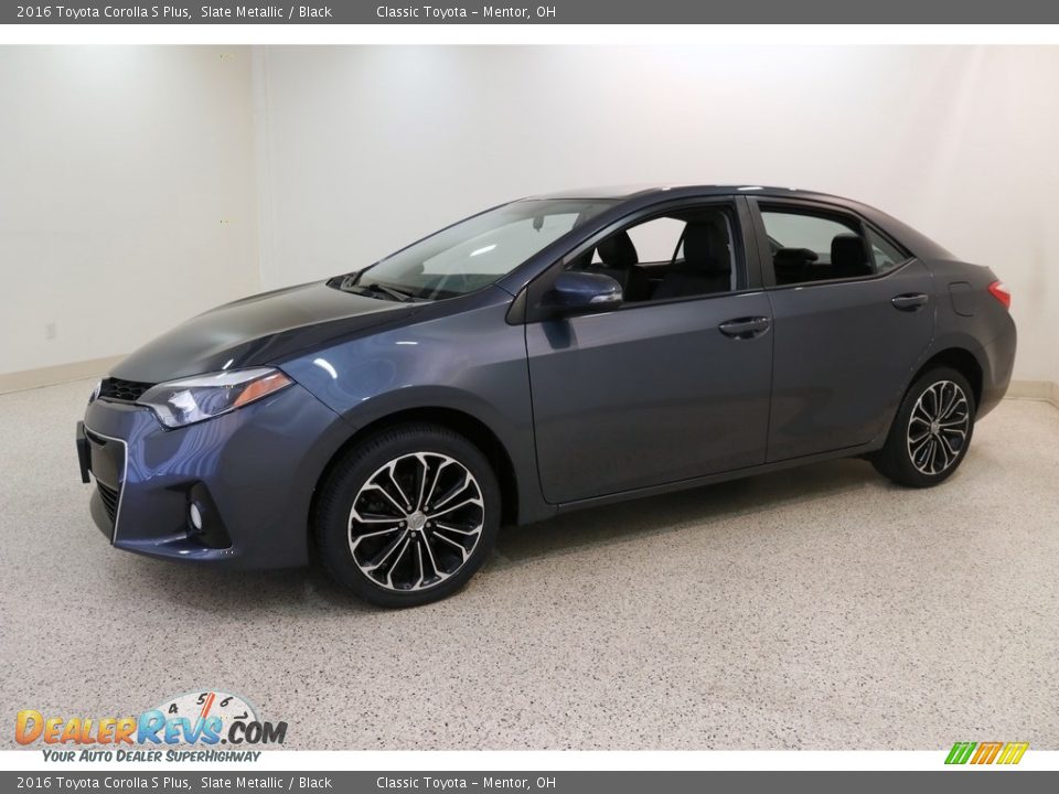 2016 Toyota Corolla S Plus Slate Metallic / Black Photo #3